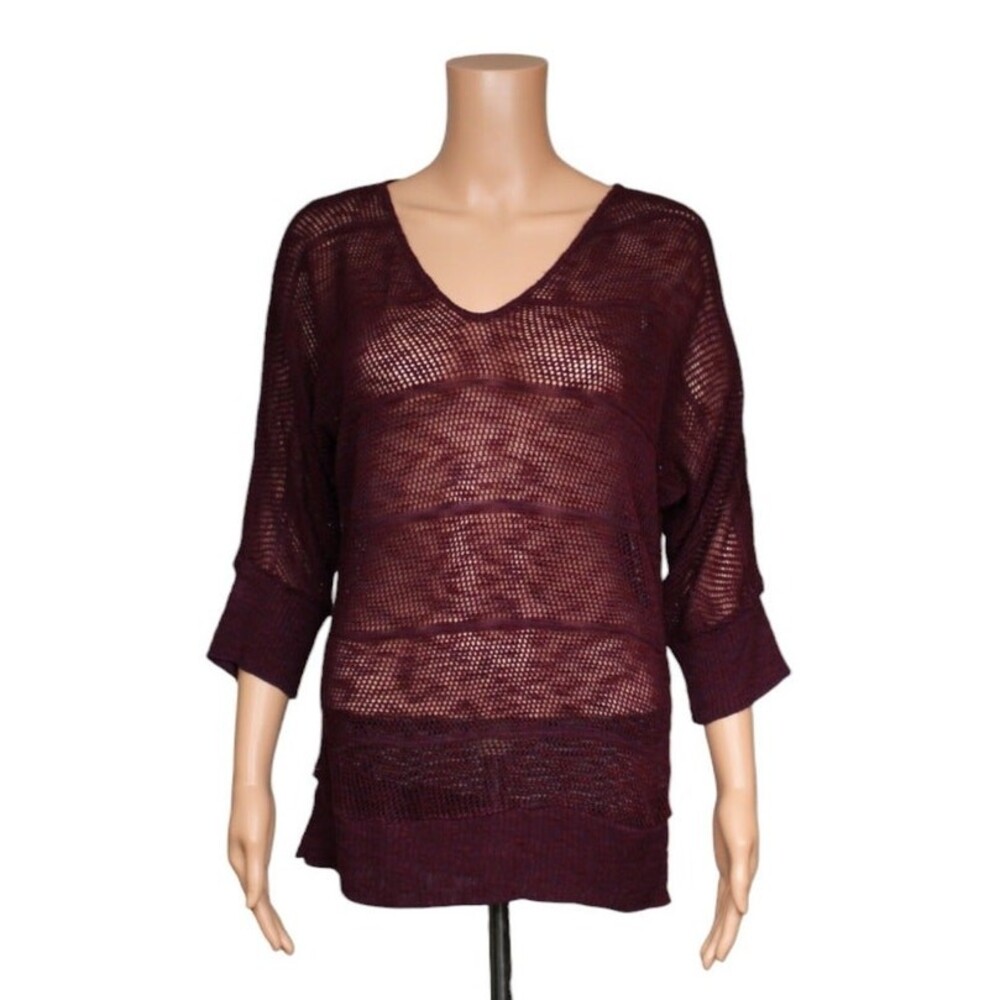 Vanity 3/4 Sleeve Knit Top Women's Size Large